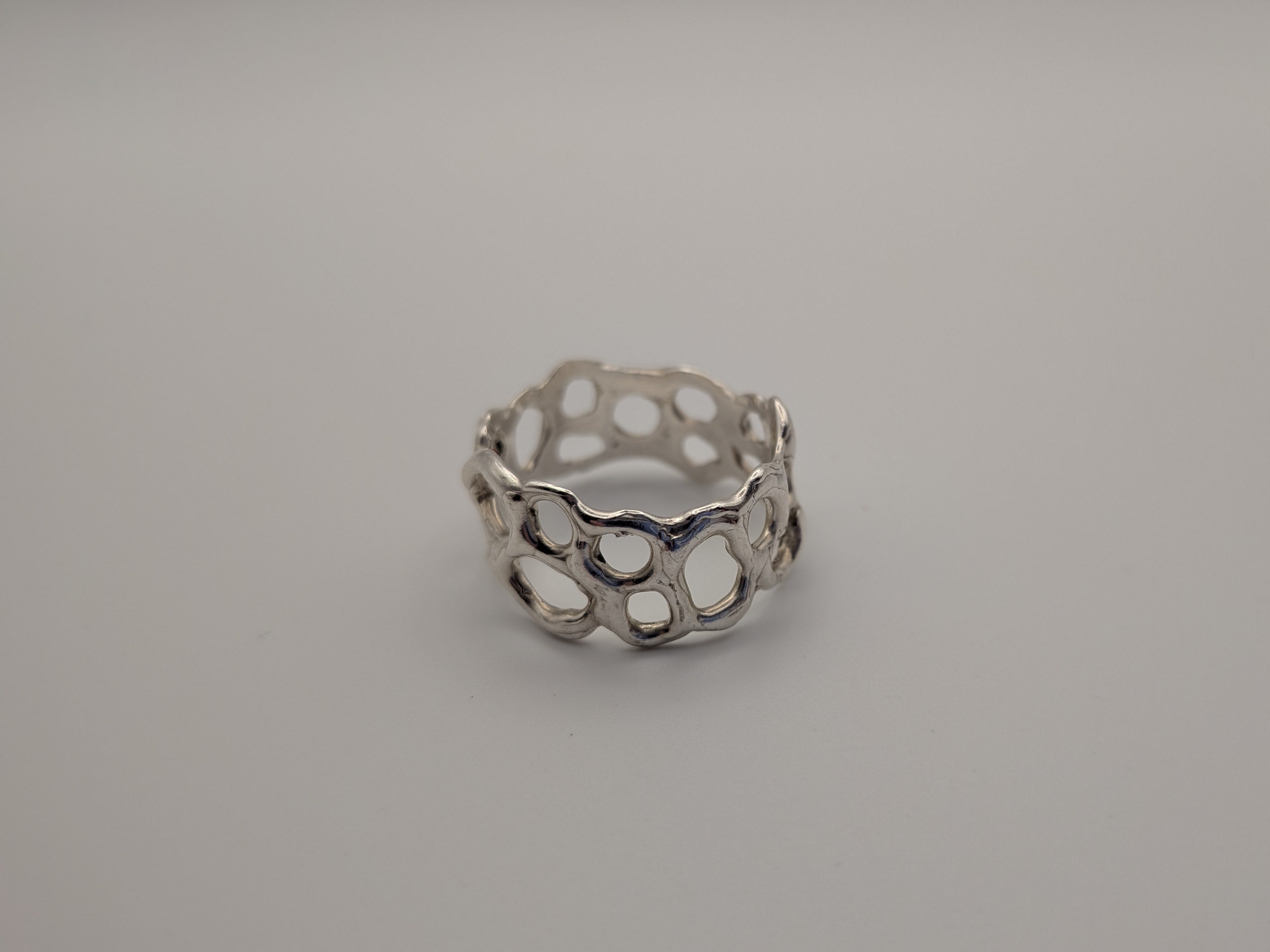 Sterling Silver honeycomb ring