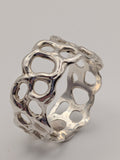 Sterling Silver honeycomb ring