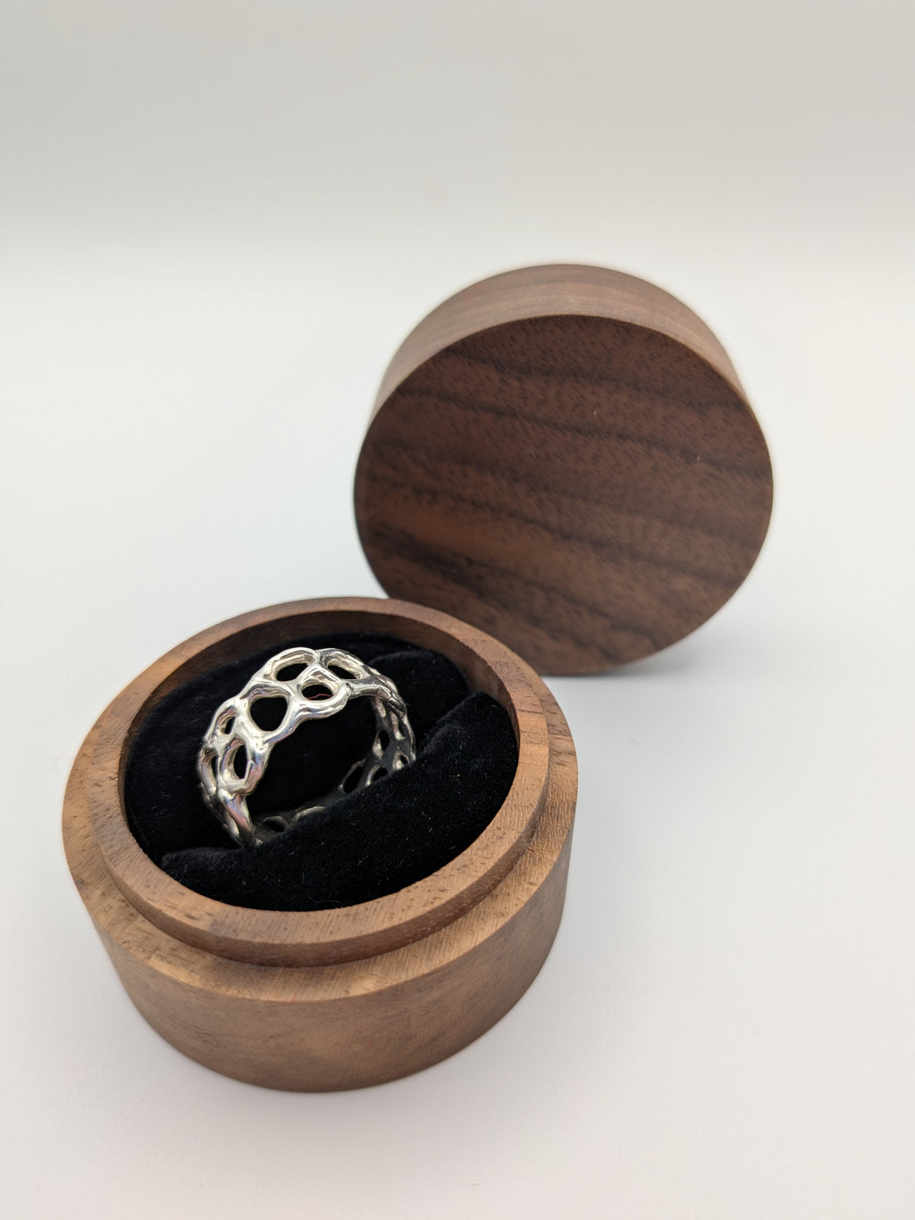 Sterling Silver honeycomb ring