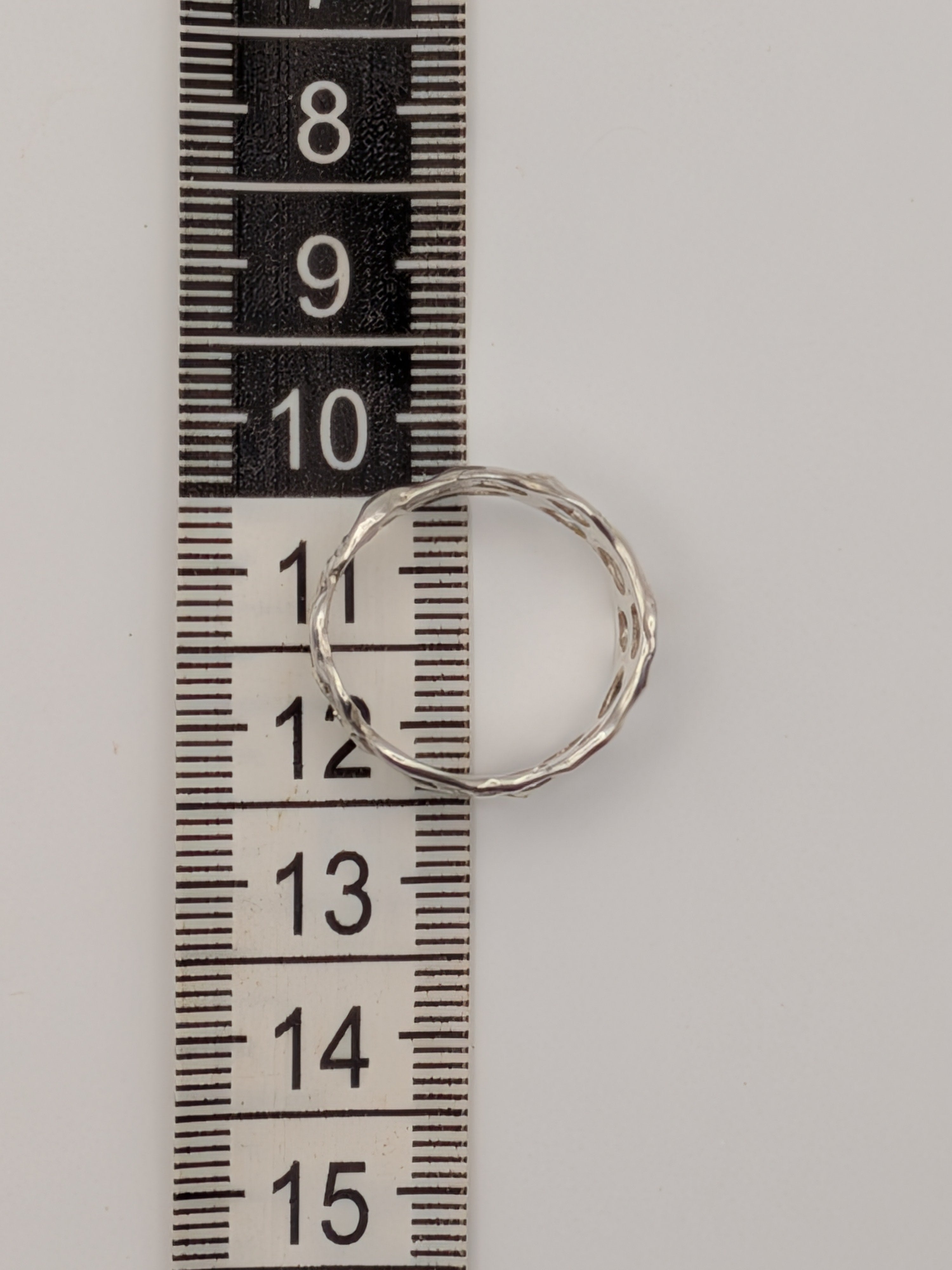 Sterling Silver honeycomb ring