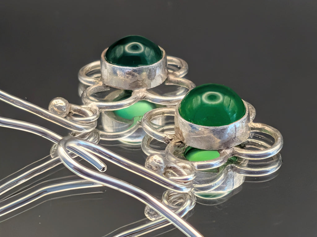 Quatrefoil earrings