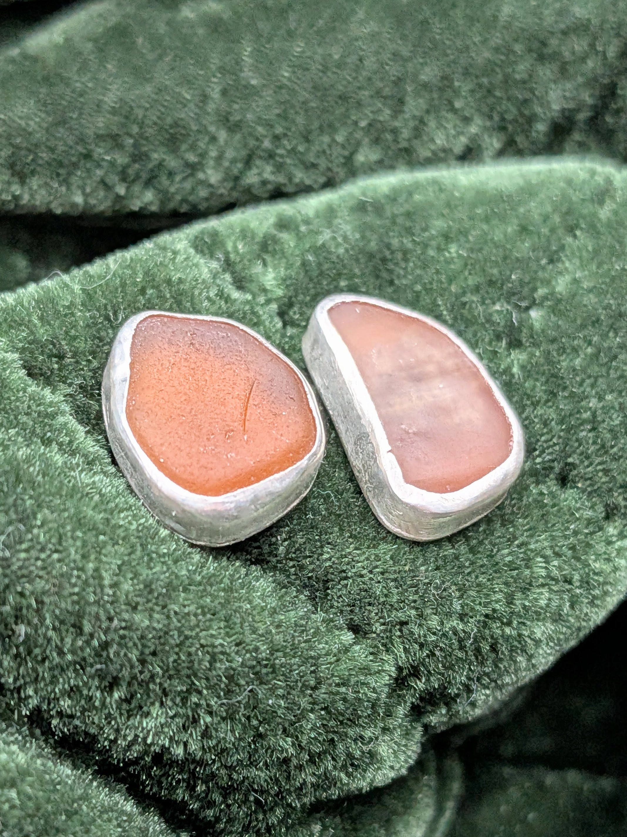 Seaglass Studs