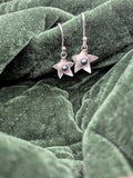 Silver Star Pearl Earrings