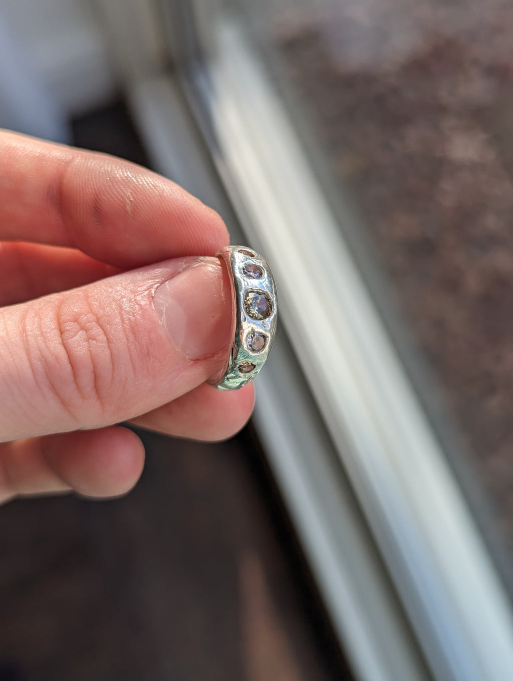 Sterling silver CZ ring