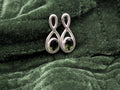 Sterling moldovite studs