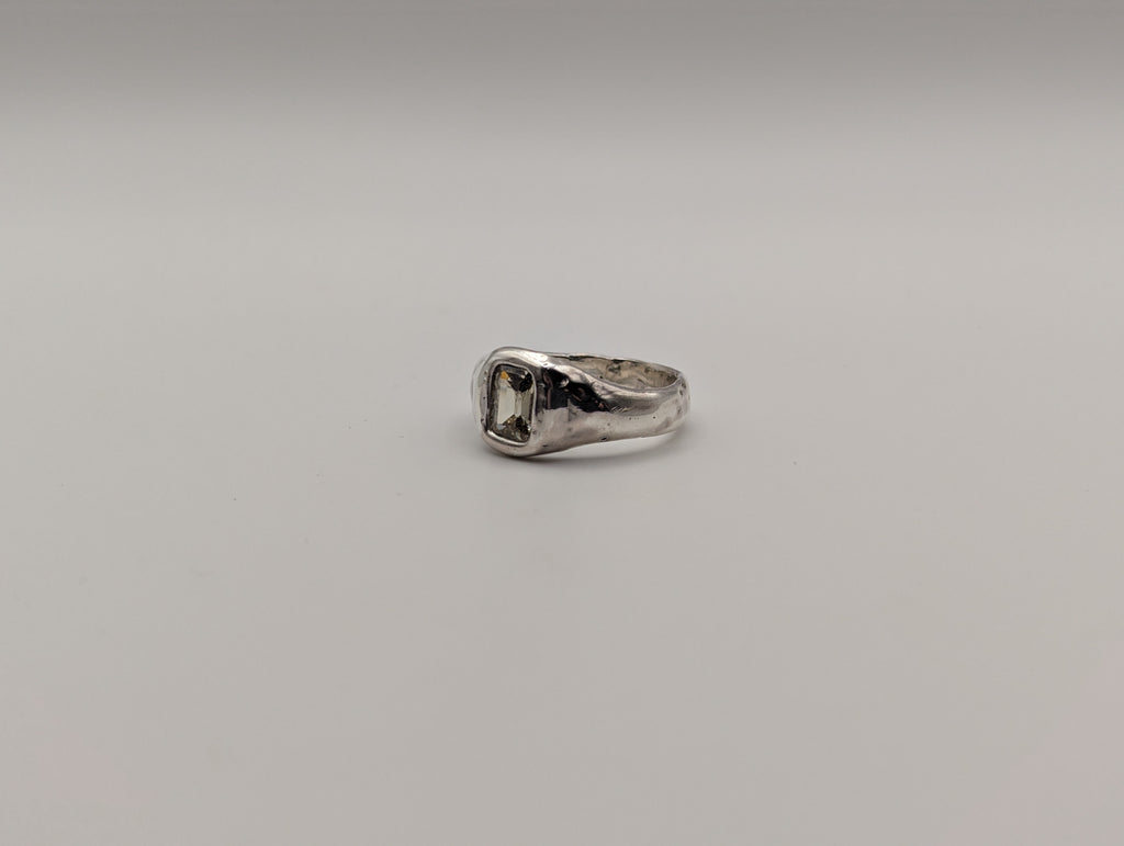 Emerald-Cut Citrine Signet