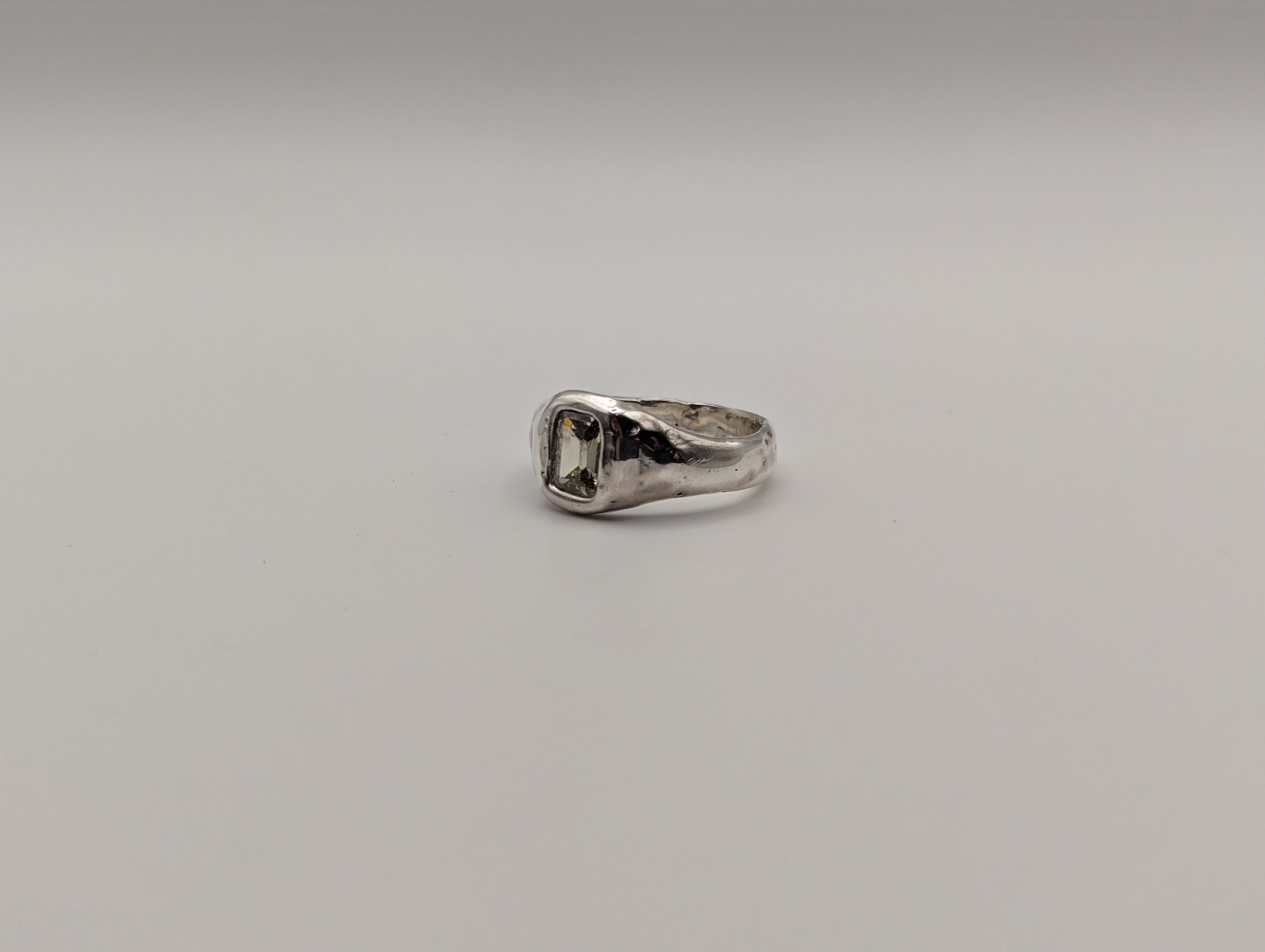 Emerald-Cut Citrine Signet