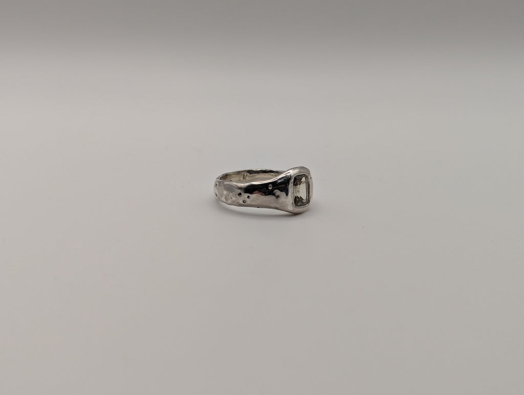Emerald-Cut Citrine Signet