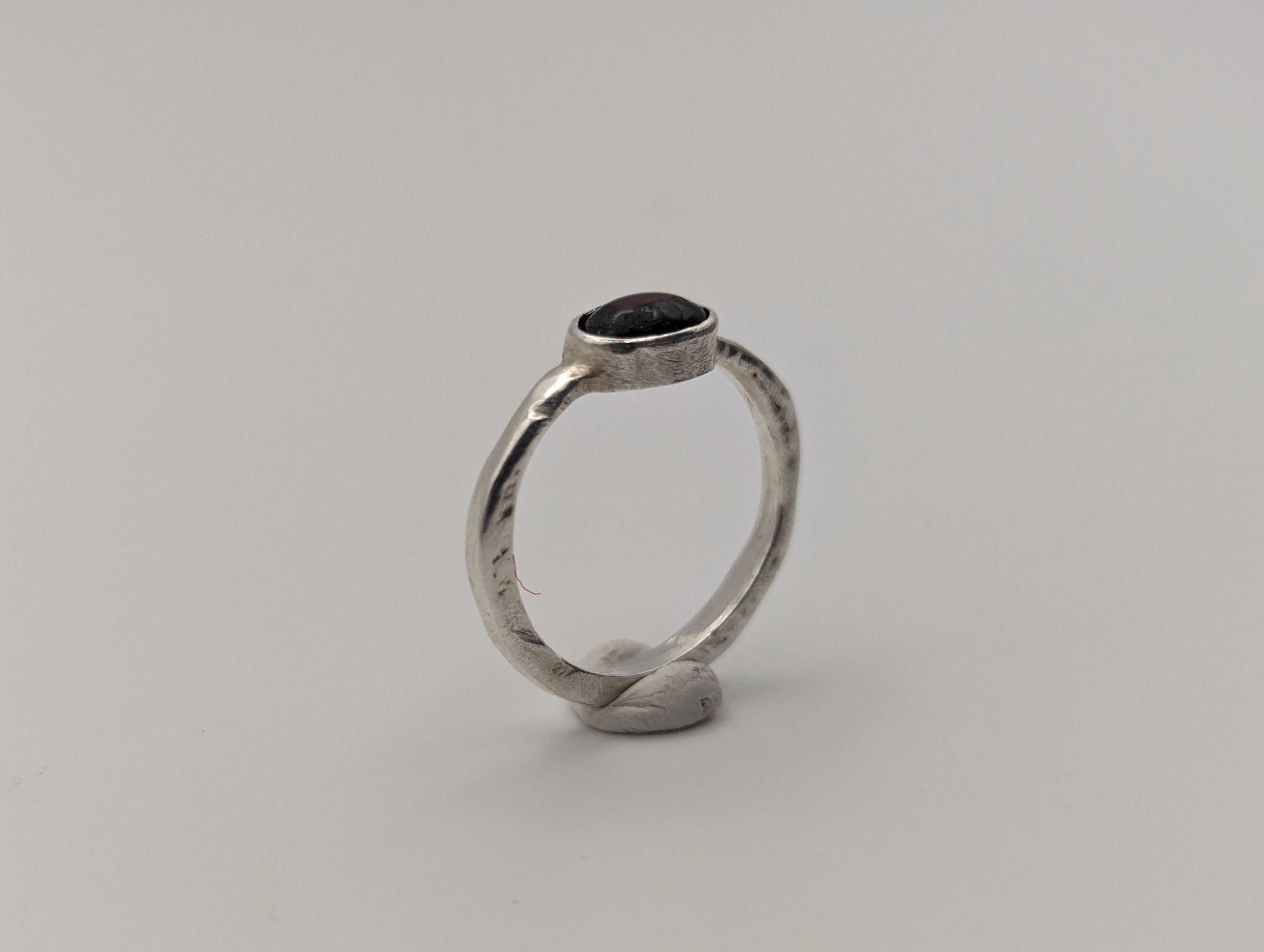 Garnet Sterling silver ring