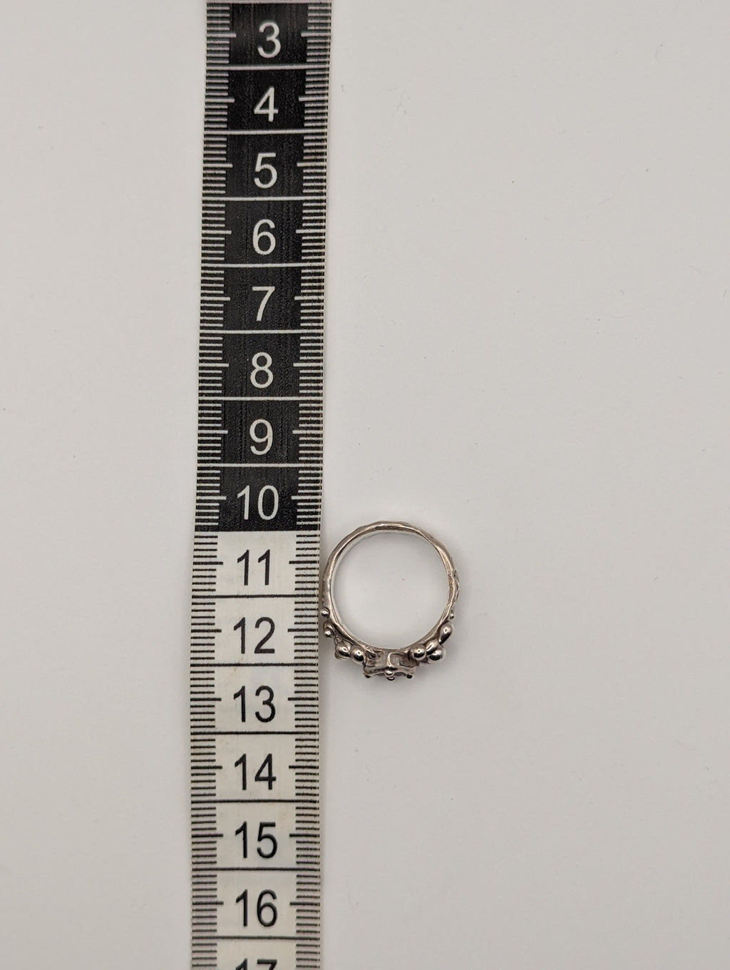 Sterling silver red CZ stone ring