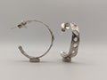 Holey Sterling silver hoop studs